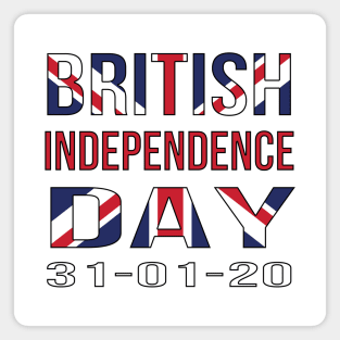 British Independence Day Brexit January 2020 Magnet